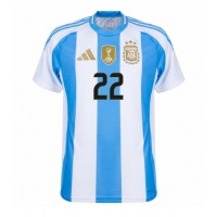 Argentína Lautaro Martinez #22 Domáci futbalový dres Copa America 2024 Krátky Rukáv